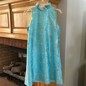 Tuckernuck Blythe dress extra small blue organza